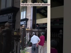 250 กิโลกรัม 4 เมตร ภายนอก นั่งรถเข็น พลาตฟอร์มลิฟท์