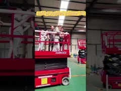 เครื่องยกเลื่อย 12m 14m ที่ขับเอง เครื่องยกเลื่อยแบตเตอรี่ ความสูงในการทํางาน 10m