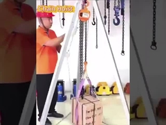 อุปกรณ์ยกเครื่องยกโซ่มือ เครื่องยกโซ่มือ 0.5 ตัน