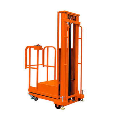 ซื้อ สีส้ม 3m Semi Electric Order Picker Warehouse Stock Picker ลิฟท์ online manufacture