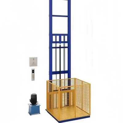 ซื้อ 1000KG 4m ไฮดรอลิก คาร์โก้ลิฟท์ ติดผนัง โกดังสินค้าลิฟท์ online manufacture