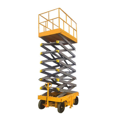 ซื้อ 500kgs โมบายเลื่อย ยก Platform Hyd Scissor ยก ความสูงในการทํางาน 10m online manufacture
