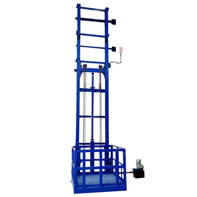 ซื้อ 1 ตัน ไฮดรอลิก Single Guide Rail Freight Lift สําหรับคลังสินค้า online manufacture