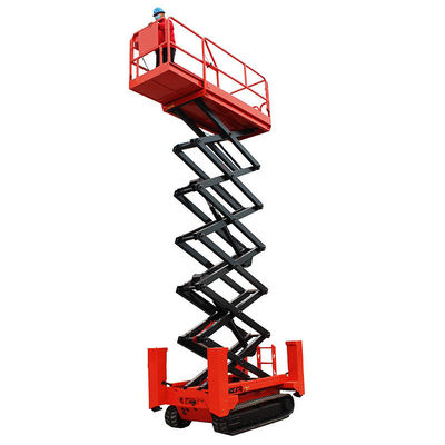 ซื้อ แพลตฟอร์มยกย้ายแบบไฮดรอลิก 8m 450kg Track Scissor Lift Platform online manufacture