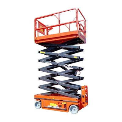 ซื้อ 8m 10m 450kg ลิฟท์ขับเคลื่อนตัวเอง ลิฟท์เลื่อยเคลื่อนที่สําหรับงานที่สูง online manufacture