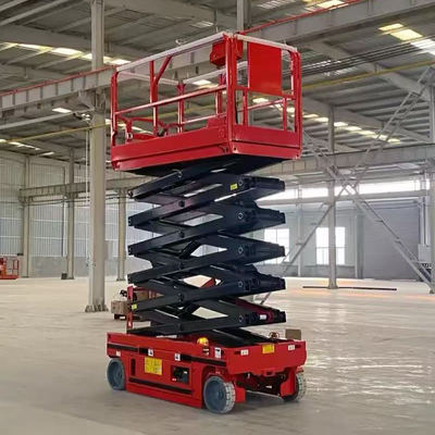 ซื้อ Self Propelled Hydraulic Scissor Lift 6 14m 230kg 320kg Load Capacity การผลิตออนไลน์