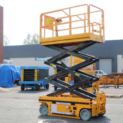 ซื้อ 10m Mobile Electric Scissor Lift Tables Self Propelled Scissor Lift Platform การผลิตออนไลน์