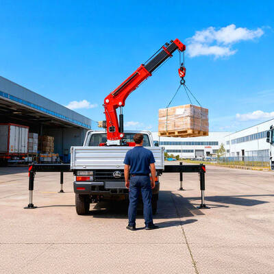 ซื้อ รถเครนติดรถกระบะขนาดเล็ก 4 ตัน แบบพับได้ การผลิตออนไลน์