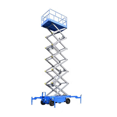 ภาระ 500 กิโลกรัม มือเดิน โทรศัพท์มือถือ Scissor ยก Platform สําหรับการทํางานในอากาศ