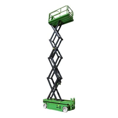 พลาตฟอร์มการเข้าถึงที่เคลื่อนที่ด้วยตัวเอง 12m พลาตฟอร์มยกเล็บพกพา 320KG