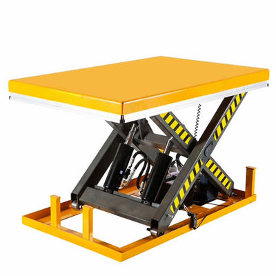 ความจุ 4000 กิโลกรัม ติดตั้งไฮดรอลิก Scissor Lift ติดตั้งโต๊ะยกขนาดเล็ก