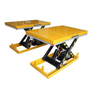 เครื่องยกเลื่อยไฟฟ้าแบบไฮดรอลิกที่ติดตั้ง 2000kg การบรรทุก เครื่องทํางานที่ตั้ง โต๊ะยก