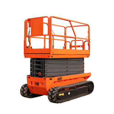 พลาตฟอร์มยกเลื่อยไฟฟ้า ไฮดรอลิก 6 - 12m Crawler Lift