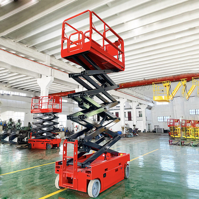 เครื่องยกเลื่อยแบบขับเอง 8m ความสูงในการทํางาน 450kg ความจุ