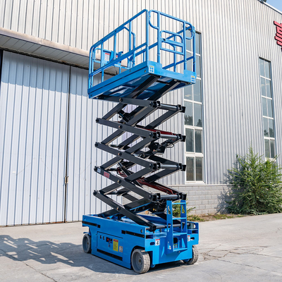 เครื่องยกเลื่อยแบบขับเอง 8m ความสูงในการทํางาน 450kg ความจุ
