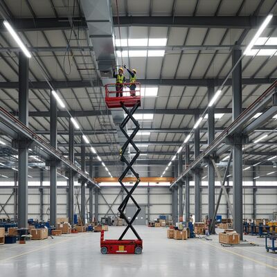 เครื่องยกเลื่อยไฟฟ้าอุตสาหกรรม 6m 8m 10m ระเบียงยกงานจากอากาศ