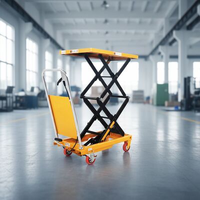 แท่นยกแบบแมนนวล 500 กก. รถยกสินค้าขนาดเล็กเคลื่อนที่