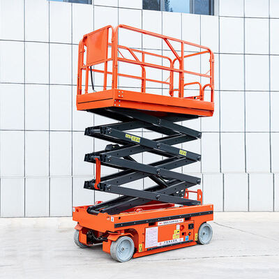 CE 4m 6m 8m ไฟฟ้าขนาดเล็กแพลตฟอร์มลิฟท์ไฟฟ้ามือถือ Scissor Lifter