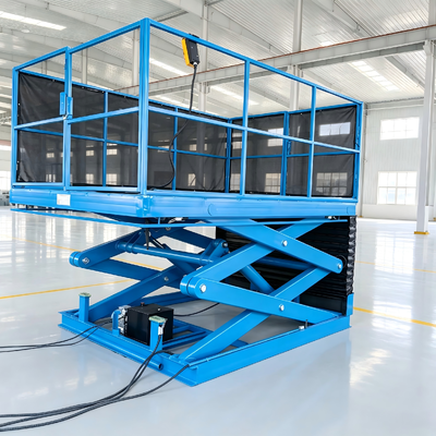 ภาระหนัก ไฮดรอลิกไฟฟ้า Scissor Lift Table 5m ความสูง 1000kg ความจุ